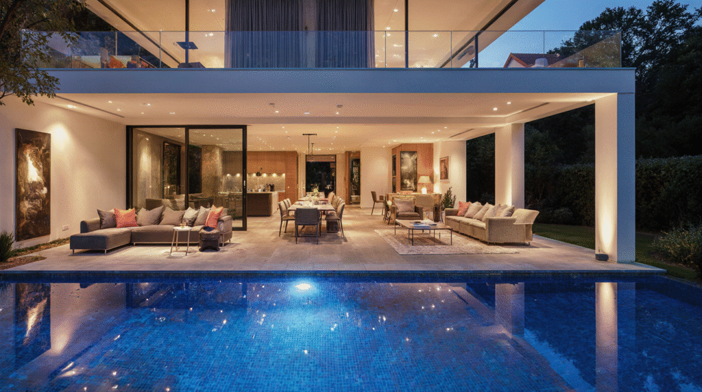 house with indoor pool for rent