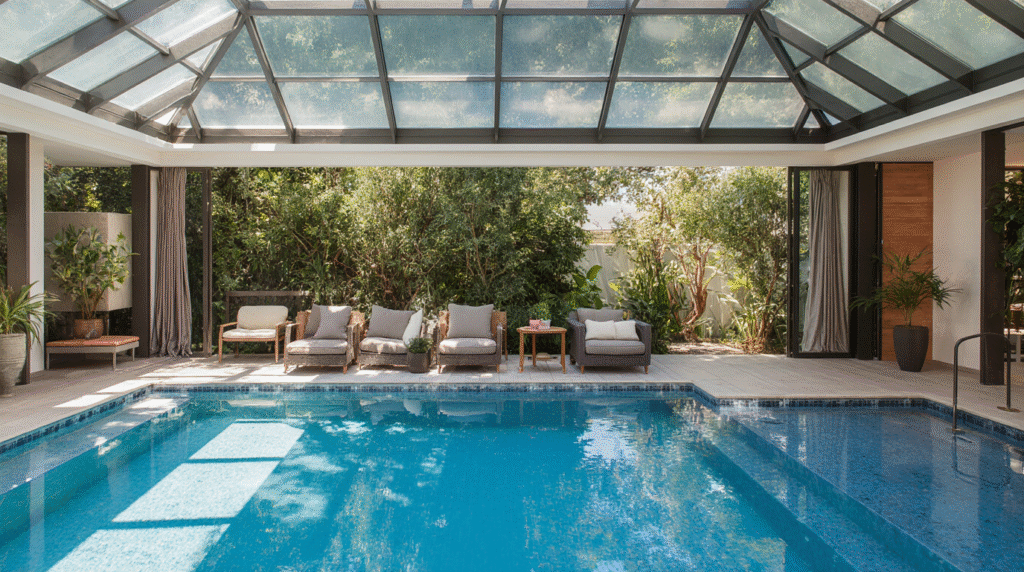 house with indoor pool for rent