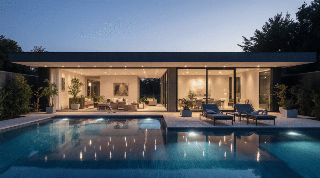 house with indoor pool for rent