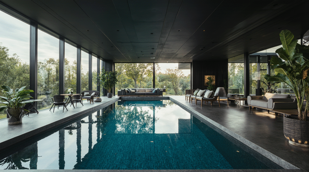 house with indoor pool for rent