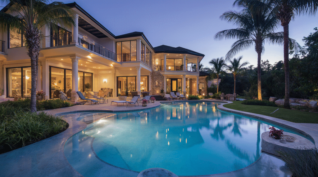 house with indoor pool for rent