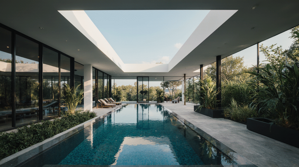 house with indoor pool for rent